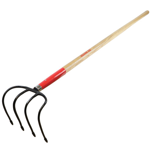 Red Rooster® Drag Hook - 4 Tine Forged Head, 60' Wooden Handle